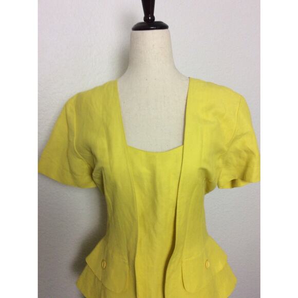 Byblos Options Vintage Dress Sheath Peplum - Picture 2 of 11